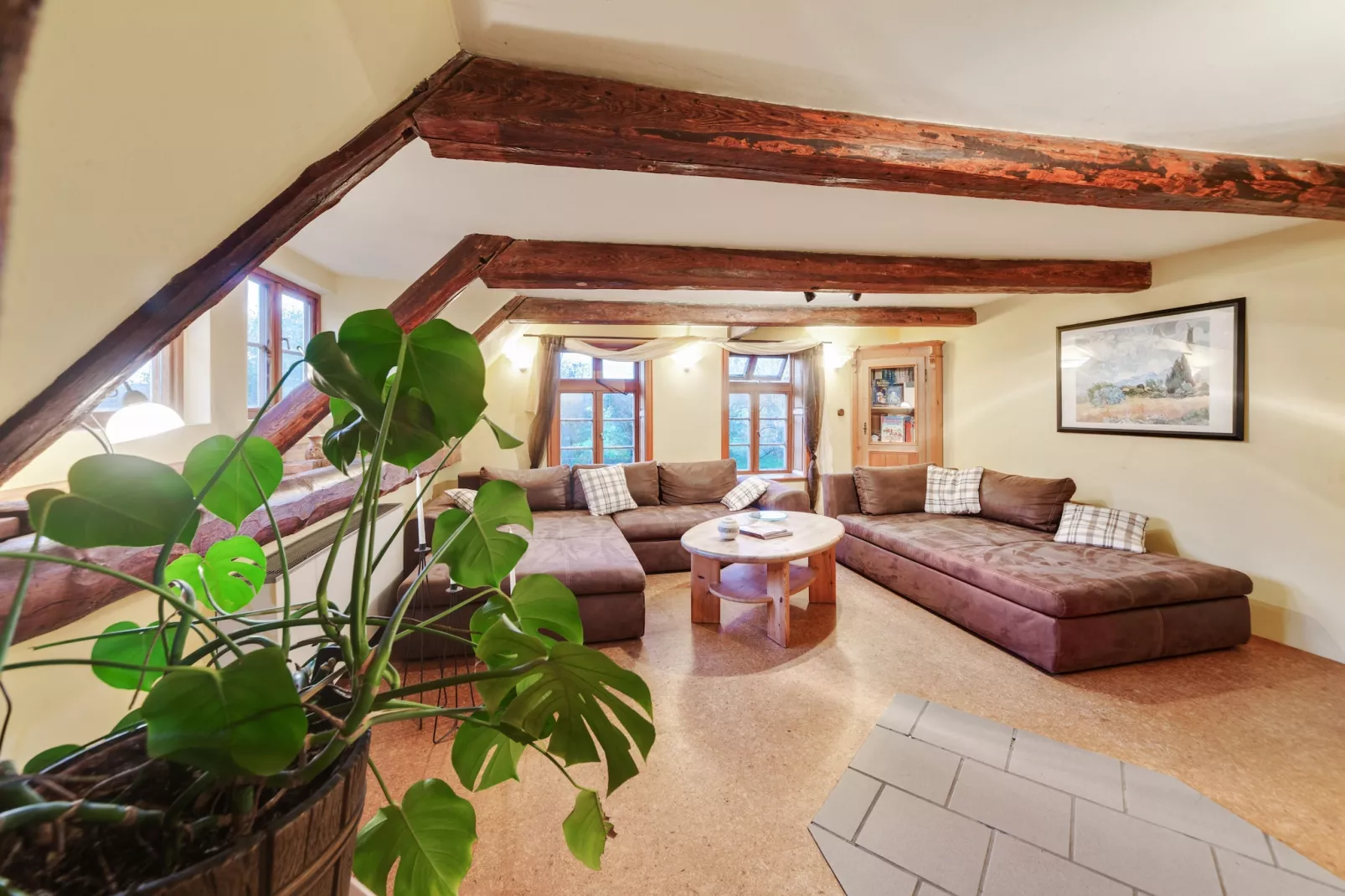 Ferienwohnung auf dem Biobauernhof-Wohnzimmer