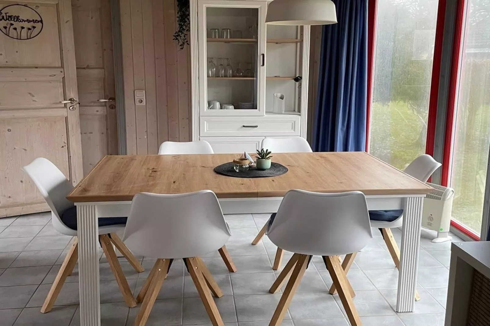 FH Wildgans Comfort mit Sauna & Kaminofen 81 qm 117-Salle à manger