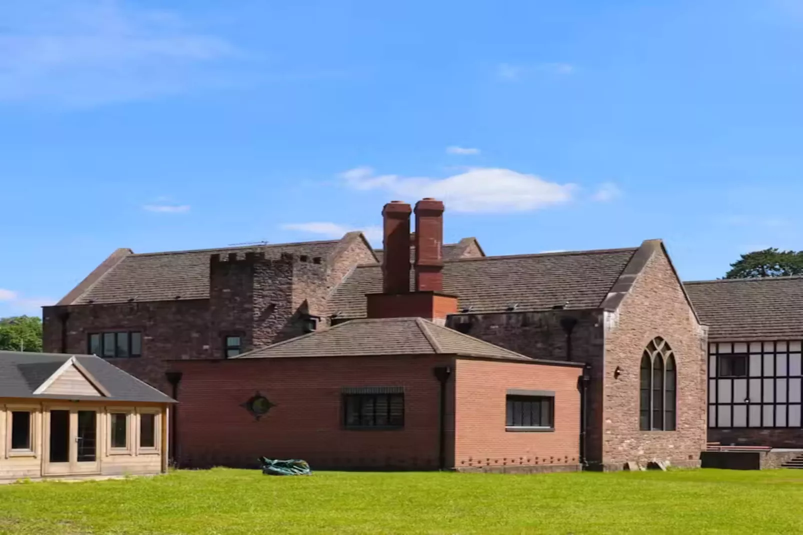 Manor on the Monnow-Exterior in summer