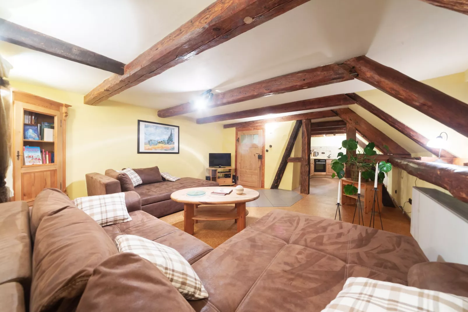 Ferienwohnung auf dem Biobauernhof-Wohnzimmer