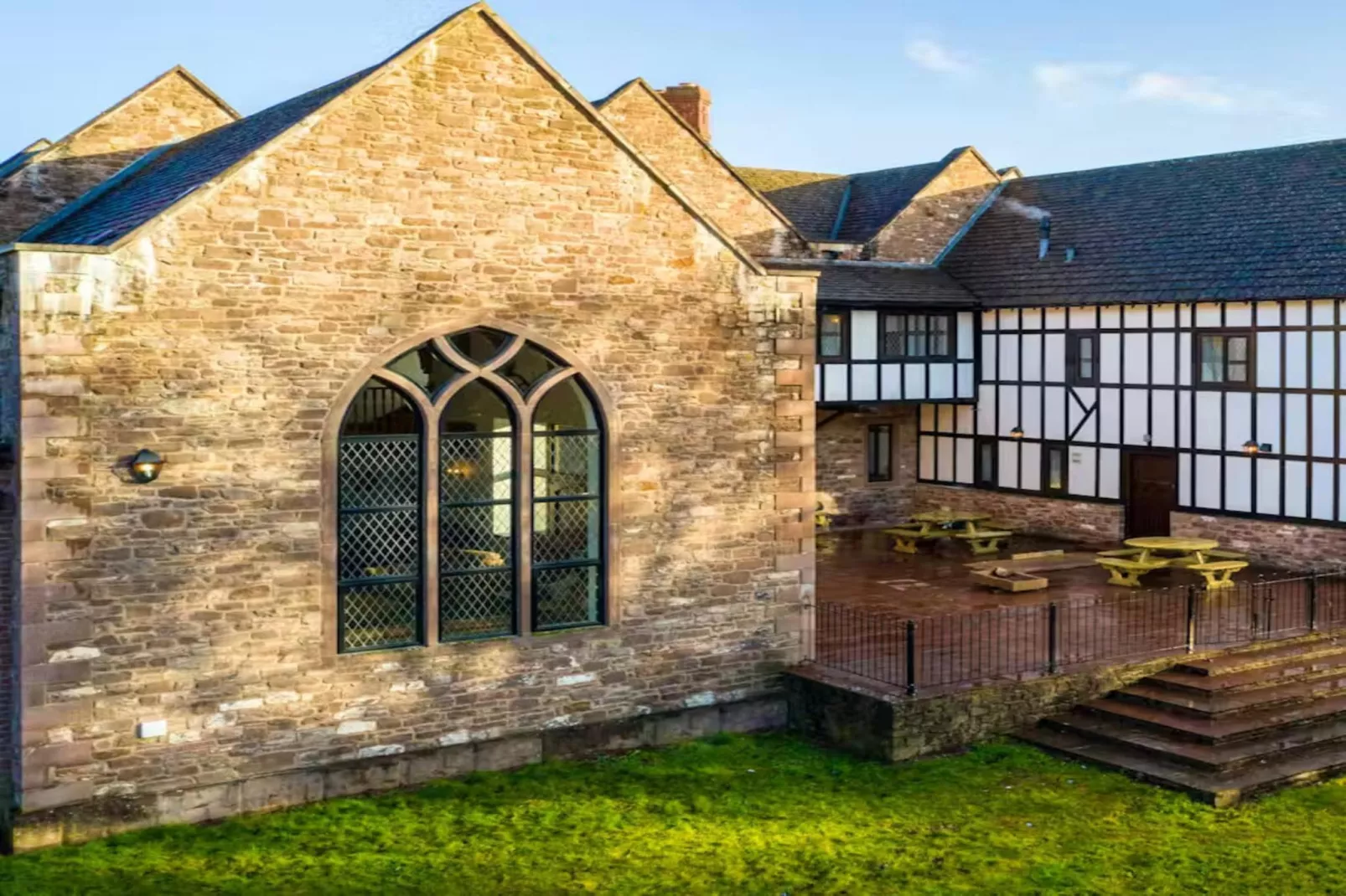 Manor on the Monnow-Exterior in summer