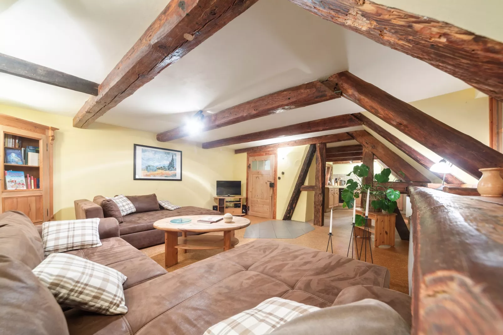 Ferienwohnung auf dem Biobauernhof-Wohnzimmer