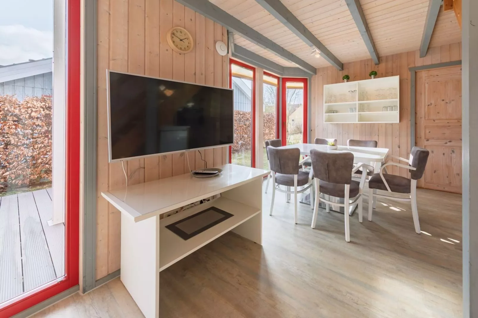 FH Wildgans Comfort mit Sauna & Kaminofen 81 qm 156-Esszimmer