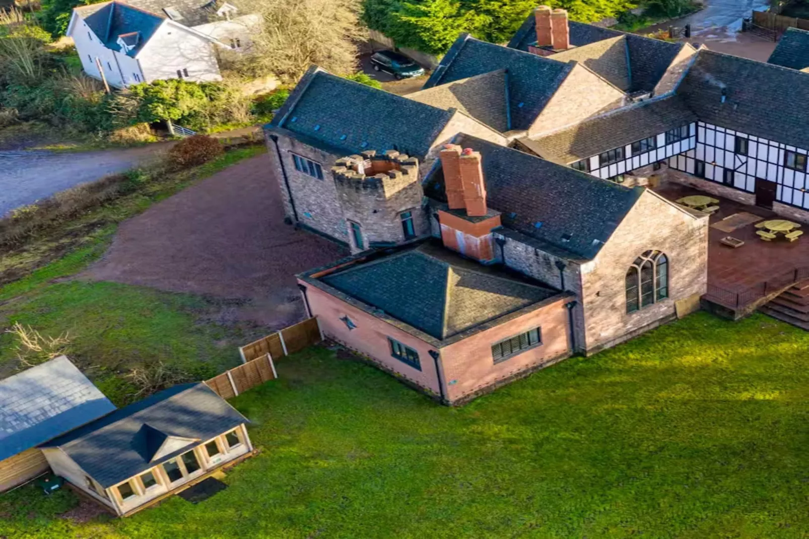 Manor on the Monnow-Exterior in summer