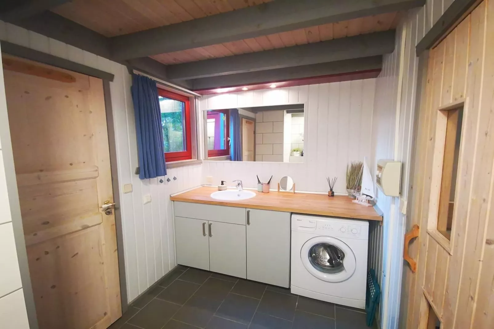 FH Wildgans Comfort mit Sauna & Kaminofen 81 qm 117-Salle de bain