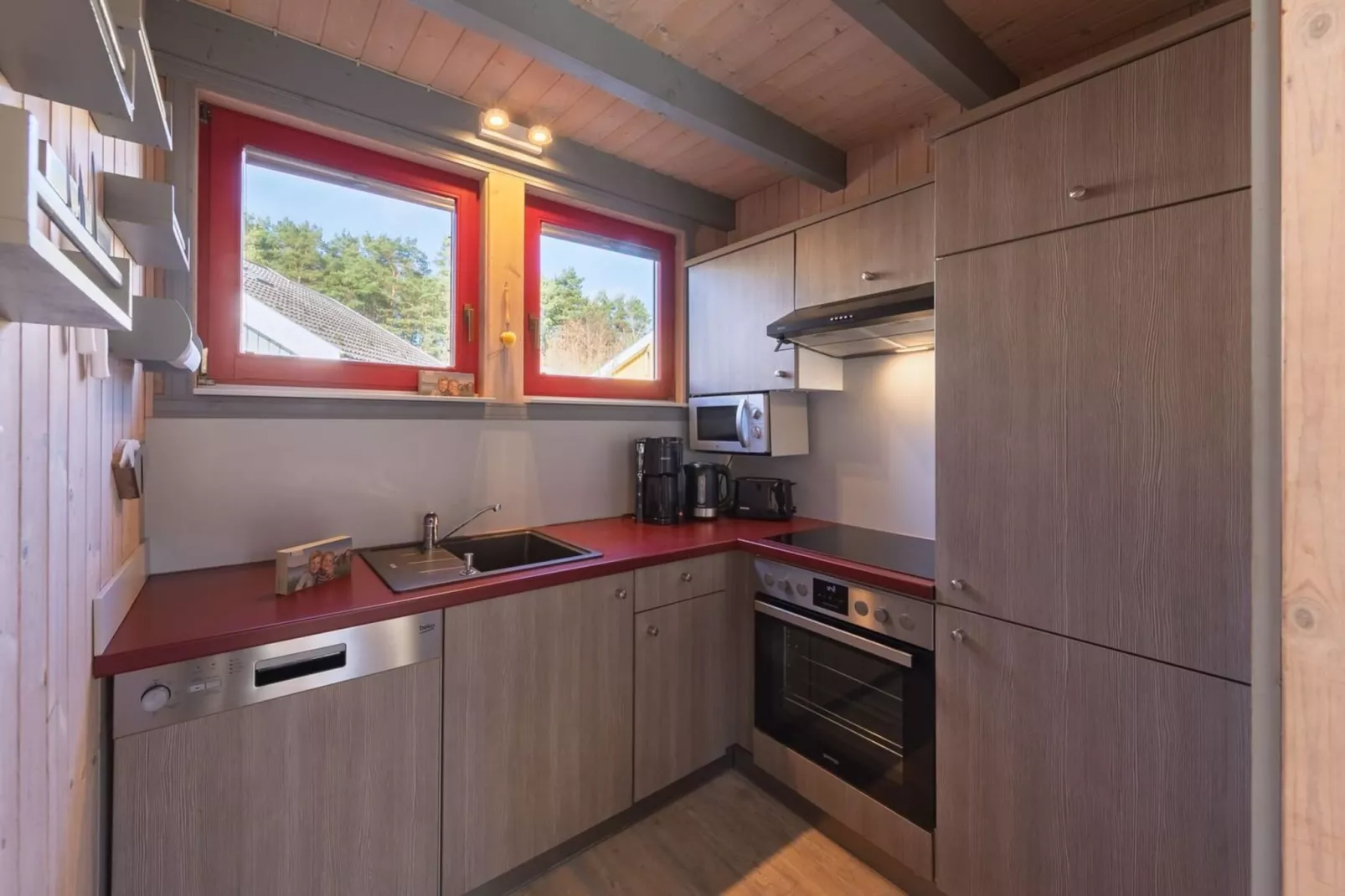 FH Wildgans Comfort mit Sauna & Kaminofen 81 qm 156-Küche