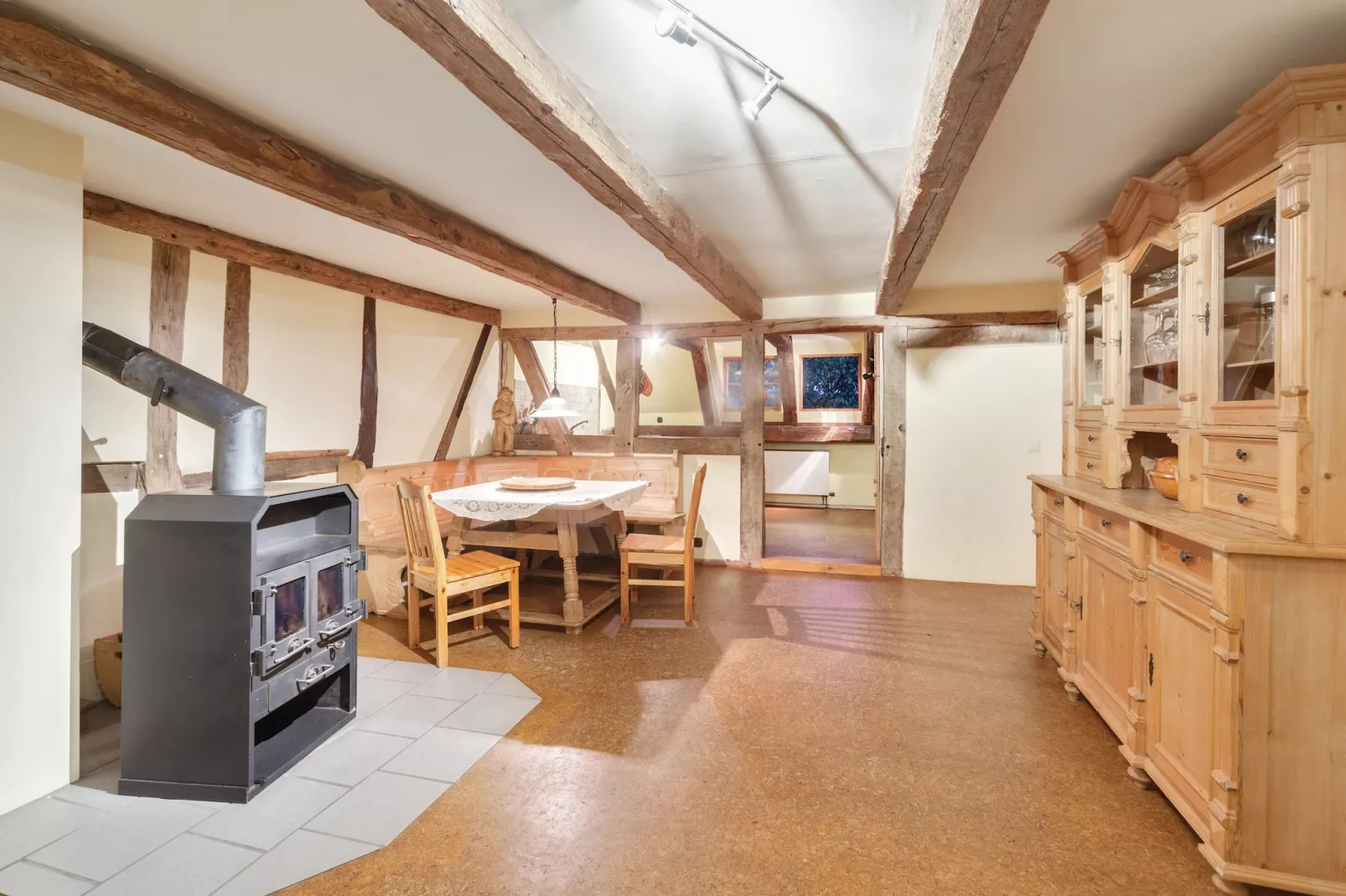 Ferienwohnung auf dem Biobauernhof-Esszimmer