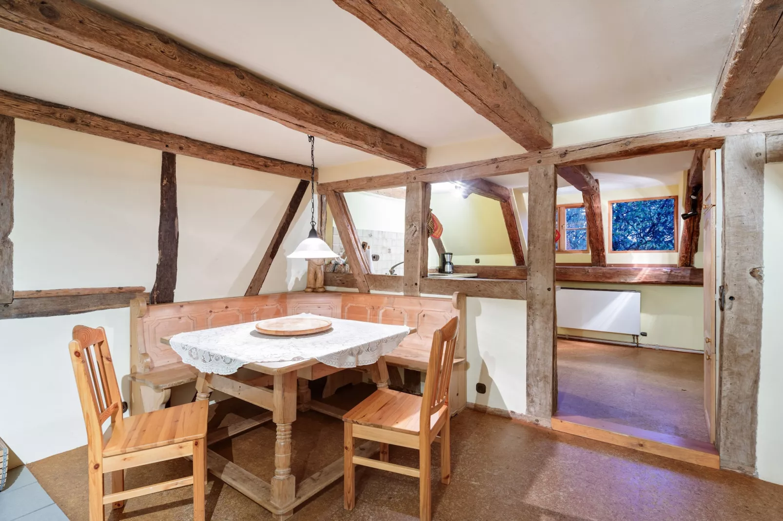 Ferienwohnung auf dem Biobauernhof-Esszimmer