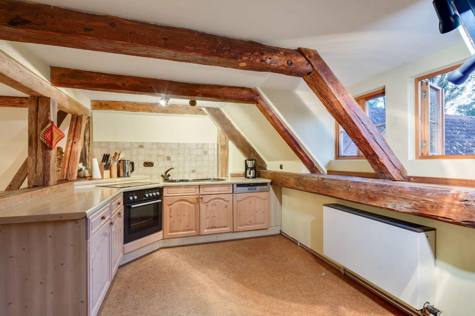 Ferienwohnung auf dem Biobauernhof-Küche