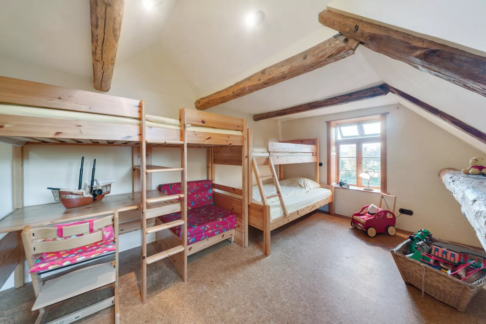 Ferienwohnung auf dem Biobauernhof-Schlafzimmer