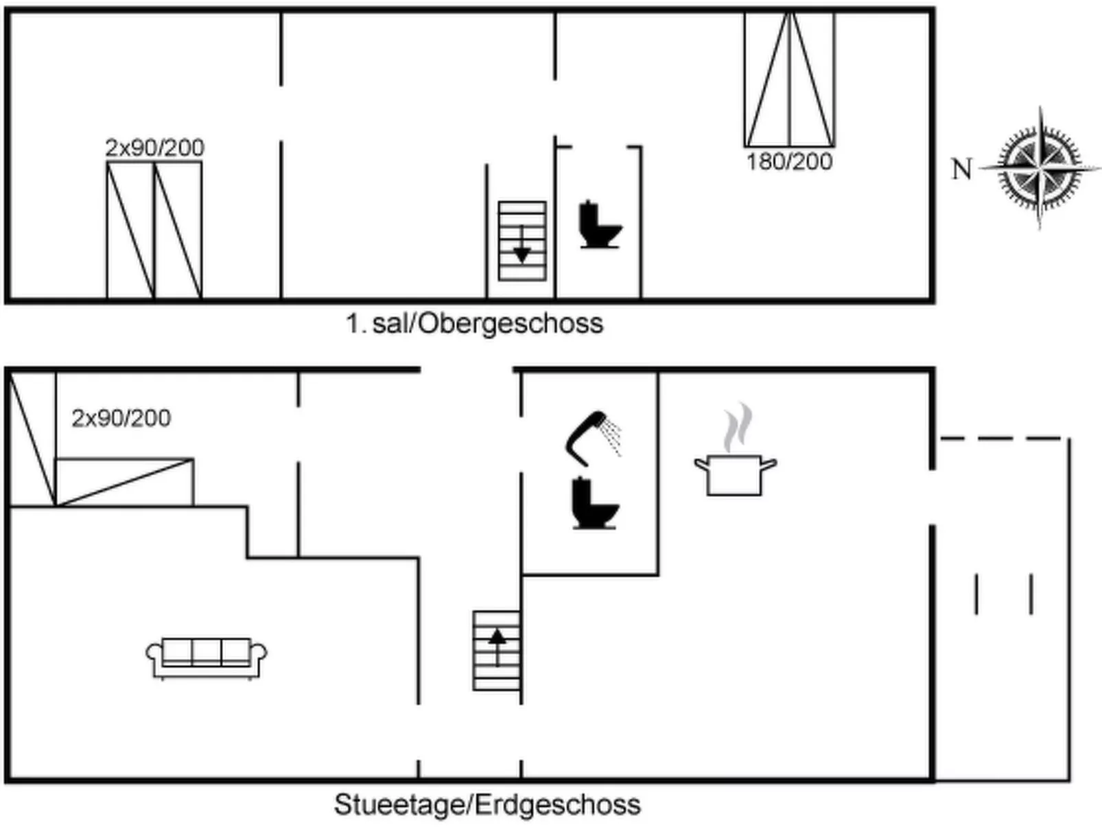 "Asgot" - 15m from the sea-Inside