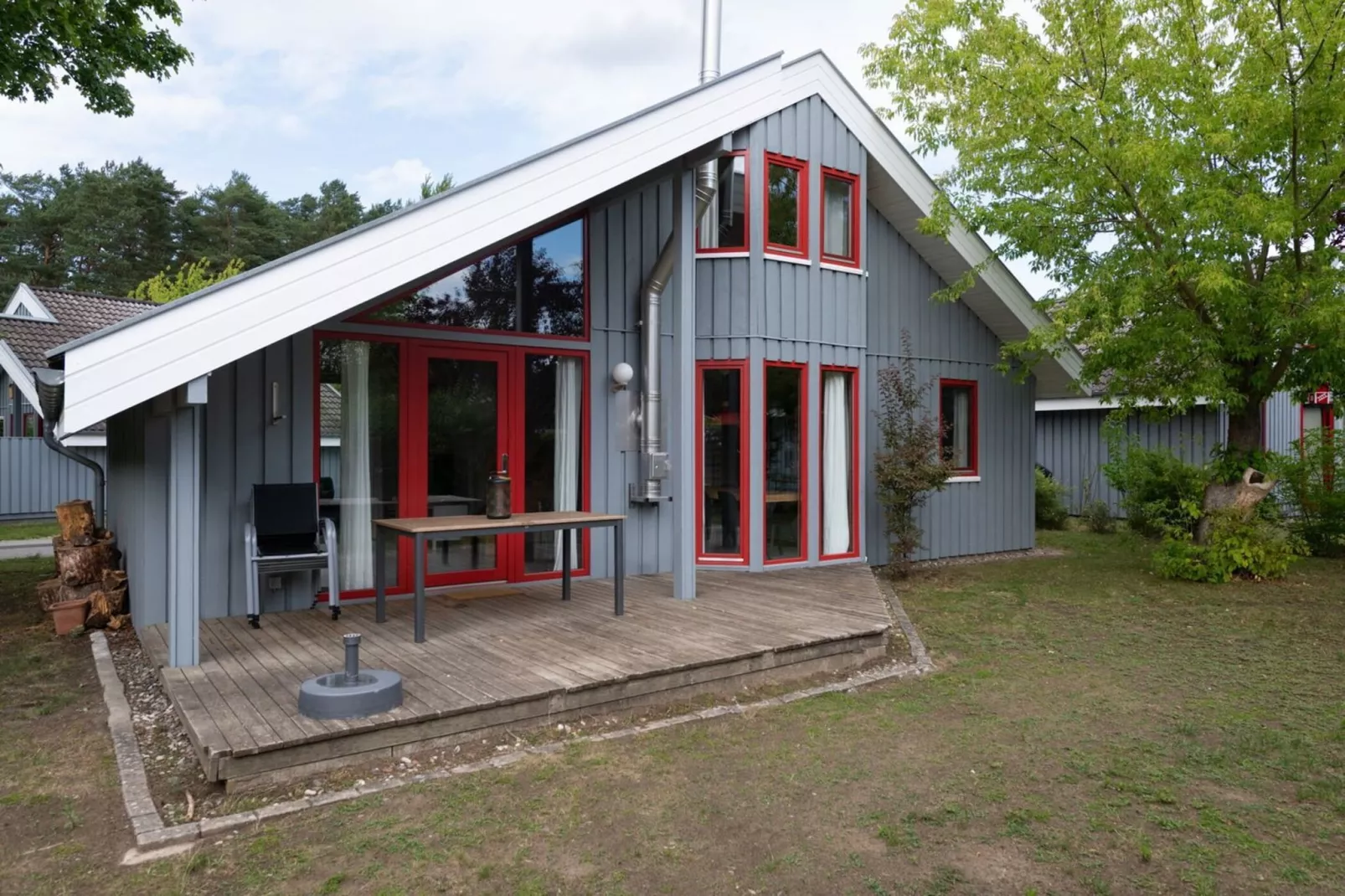 FH Wildgans Comfort mit Sauna & Kaminofen 81 qm 157-Außenbereich Sommer