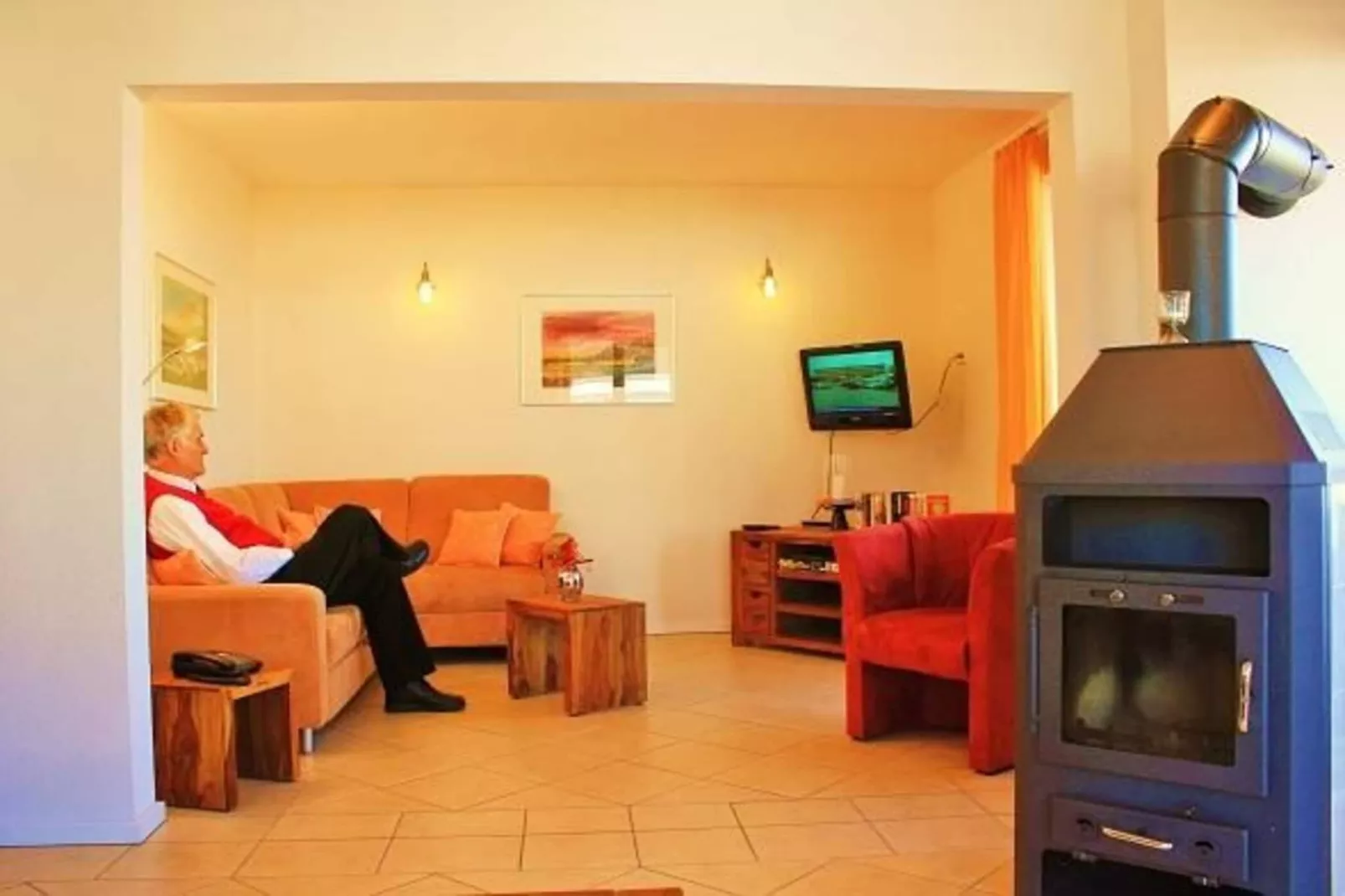 Kapitänsdeck 4 Pers 443-Wohnzimmer