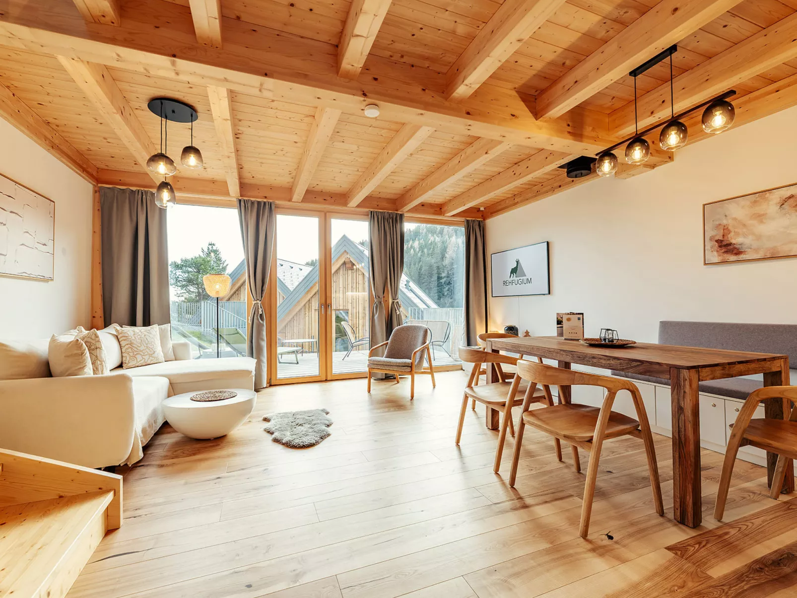 Chalet Nr. 4 mit 2 Schlafzimmern und Sauna