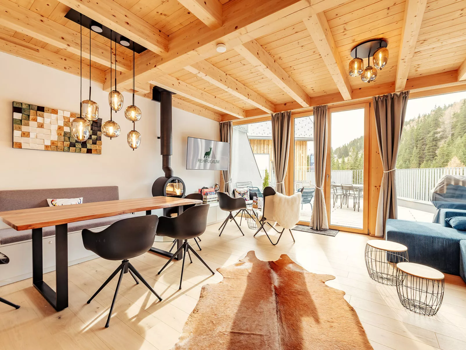 Chalet Nr. 1 mit 2 Schlafzimmern und Sauna