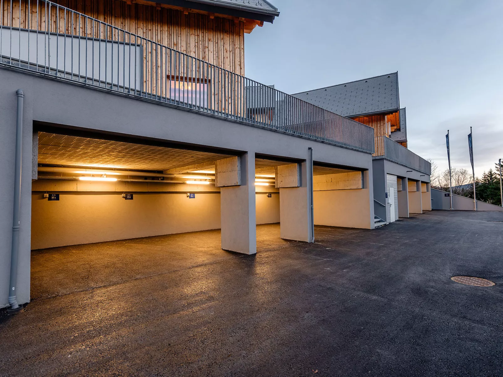 Chalet Nr. 1 mit 2 Schlafzimmern und Sauna-Dedans