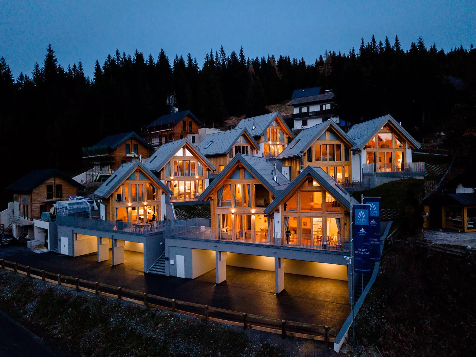 Chalet Nr. 1 mit 2 Schlafzimmern und Sauna-Dedans