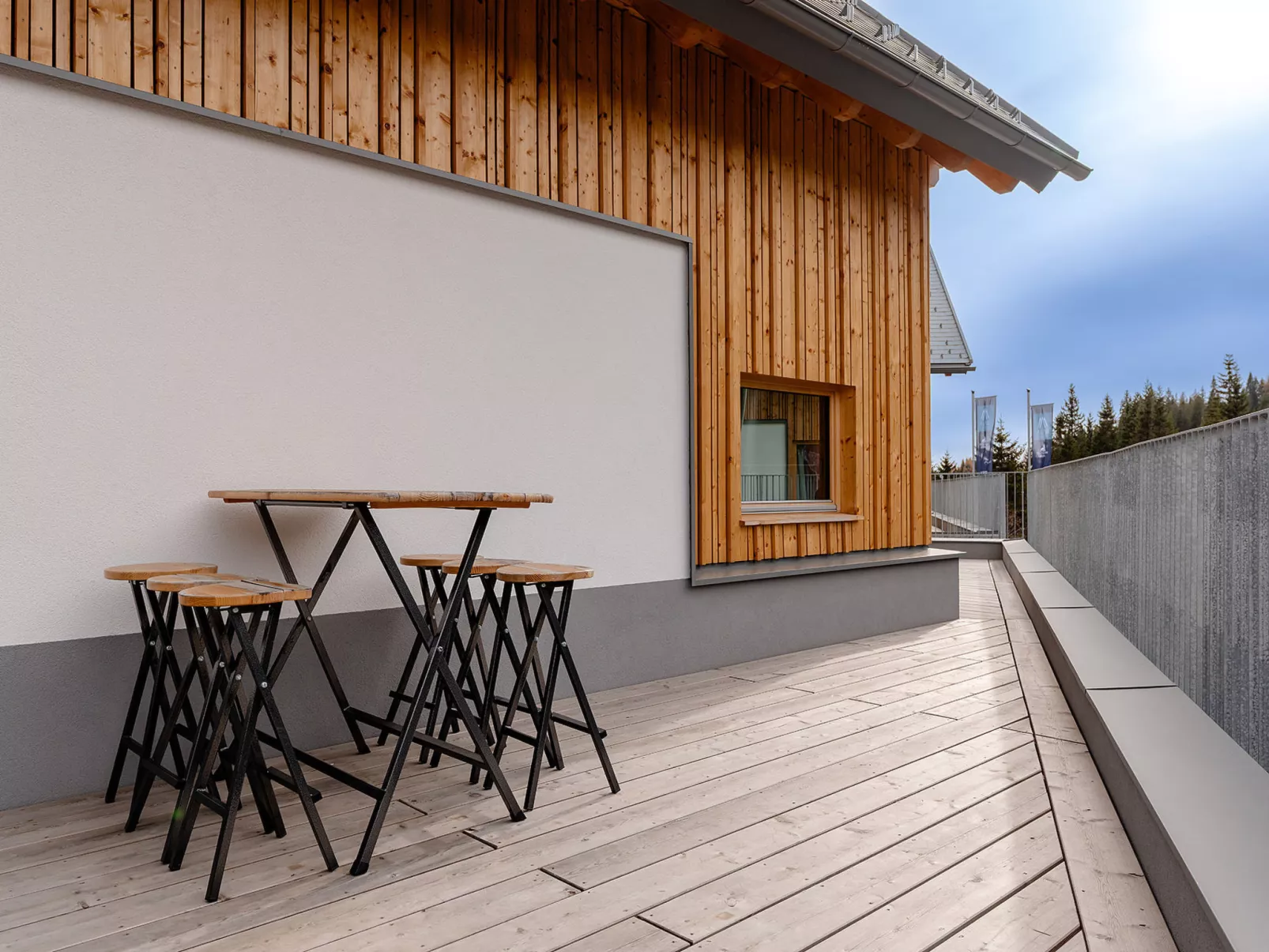 Chalet Nr. 1 mit 2 Schlafzimmern und Sauna-Dedans