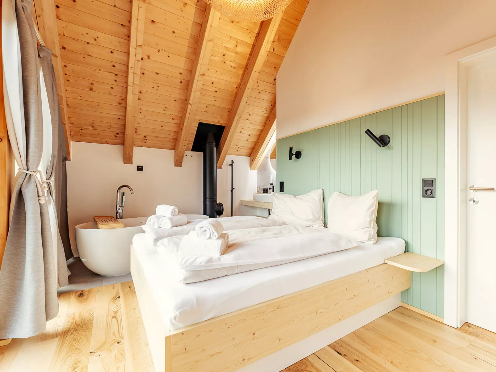 Chalet Nr. 4 mit 2 Schlafzimmern und Sauna-Inside