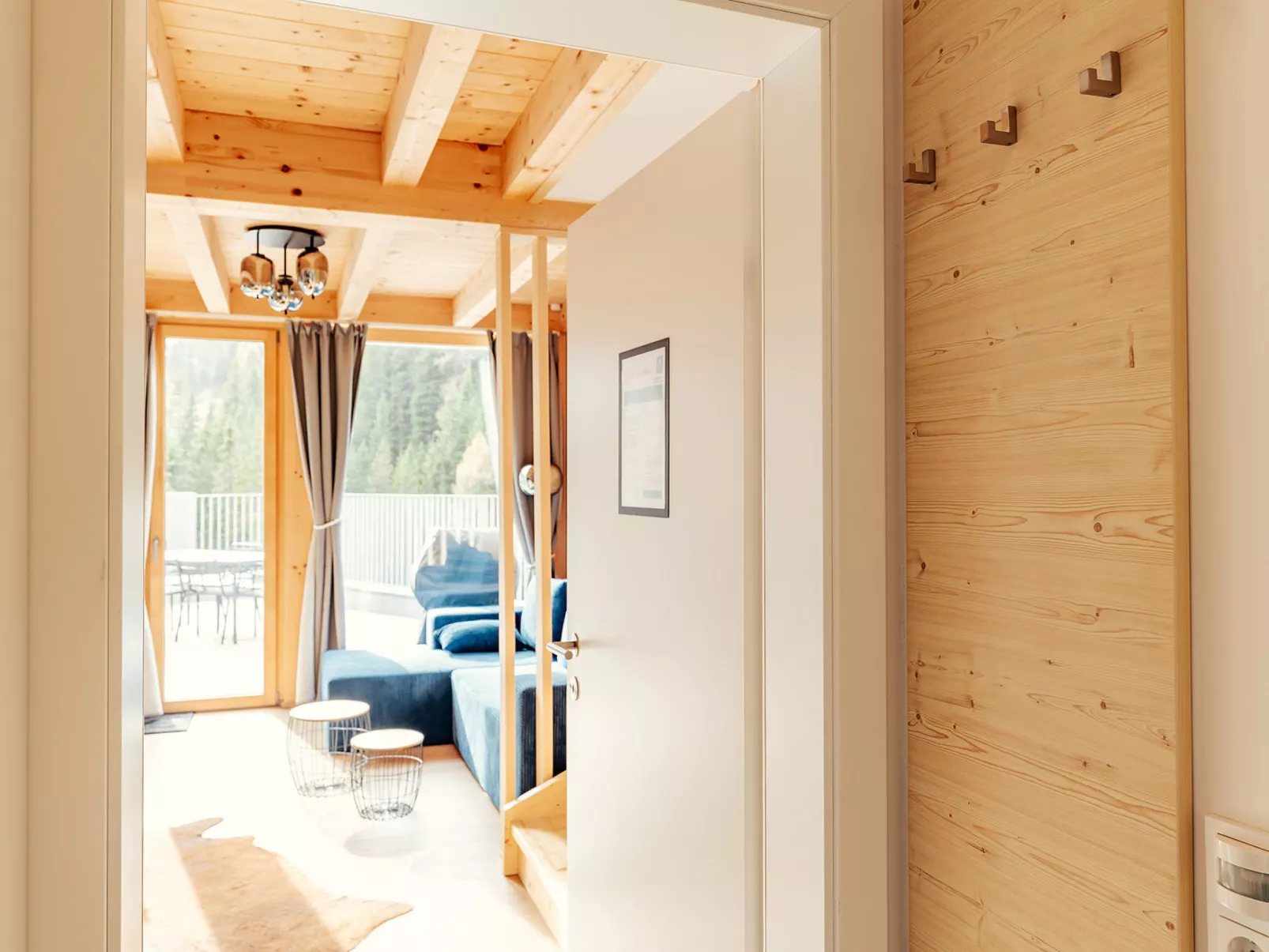 Chalet Nr. 1 mit 2 Schlafzimmern und Sauna-Dedans