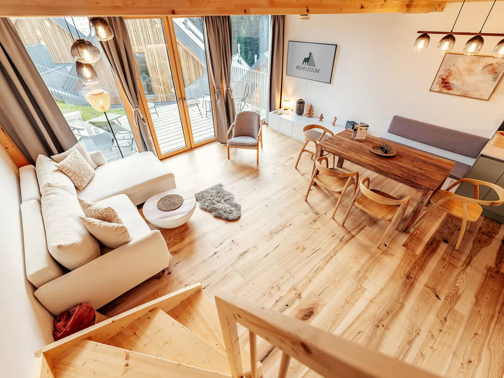 Chalet Nr. 4 mit 2 Schlafzimmern und Sauna-Inside