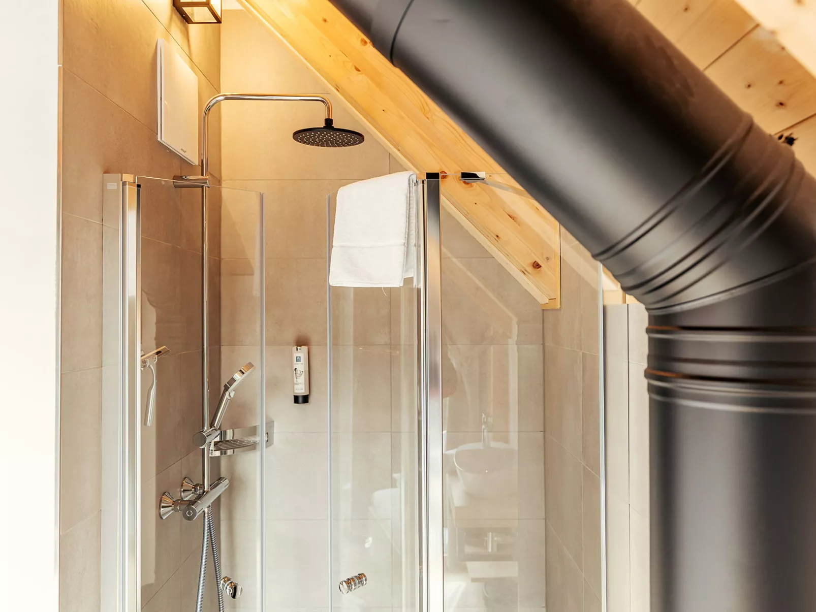 Chalet Nr. 1 mit 2 Schlafzimmern und Sauna-Dedans