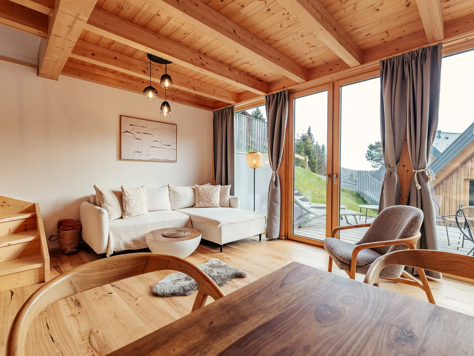 Chalet Nr. 4 mit 2 Schlafzimmern und Sauna-Inside