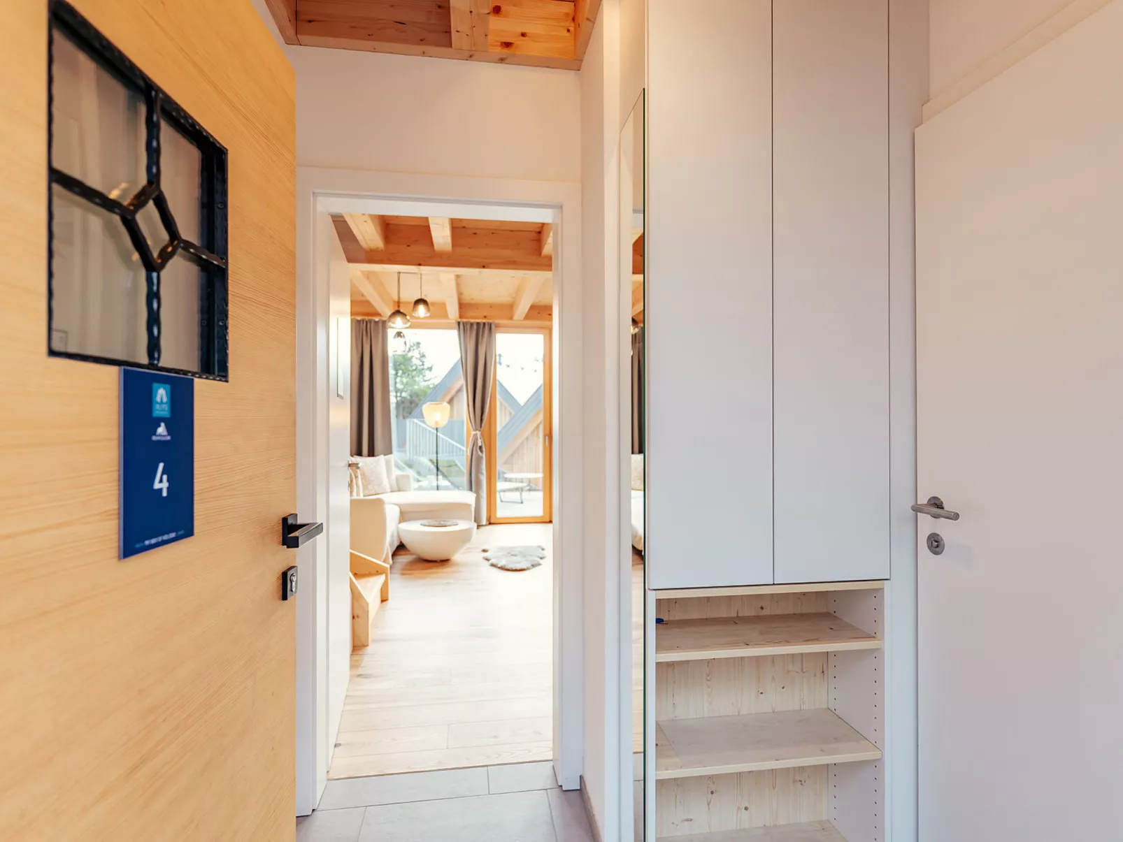 Chalet Nr. 4 mit 2 Schlafzimmern und Sauna-Inside