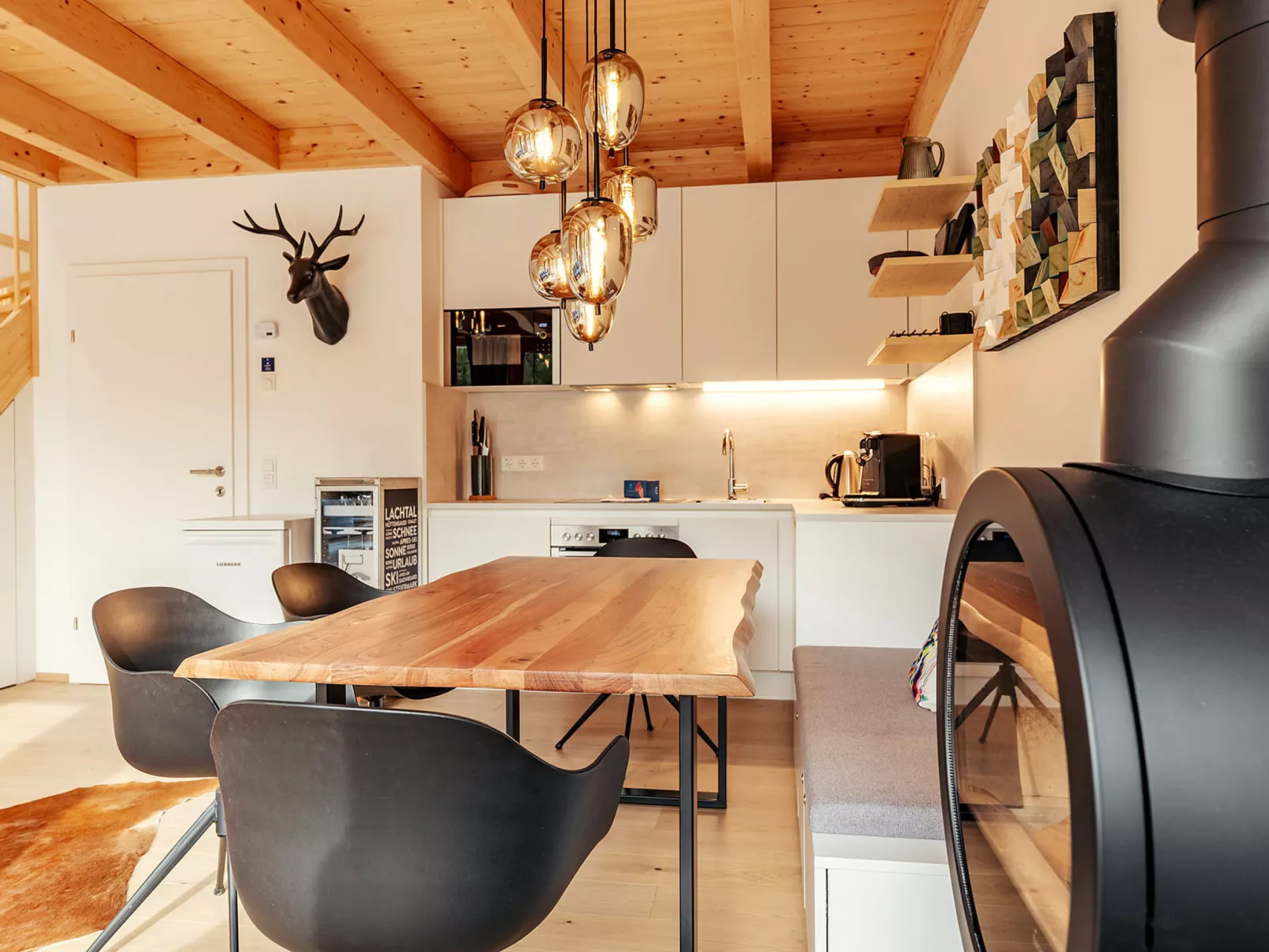 Chalet Nr. 1 mit 2 Schlafzimmern und Sauna-Dedans