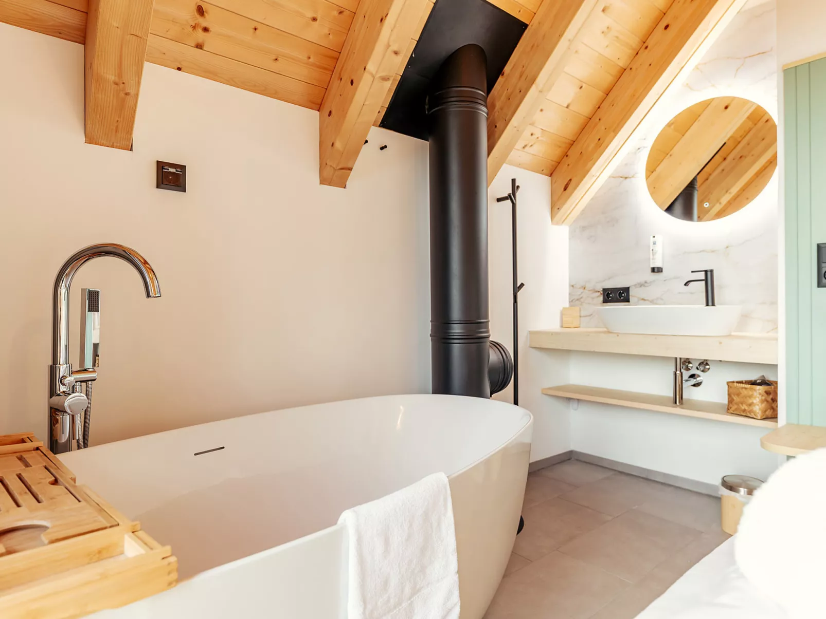 Chalet Nr. 4 mit 2 Schlafzimmern und Sauna-Inside