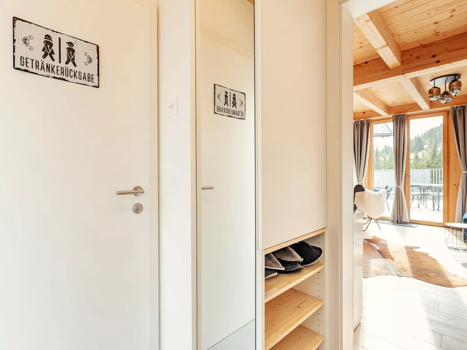 Chalet Nr. 1 mit 2 Schlafzimmern und Sauna-Dedans