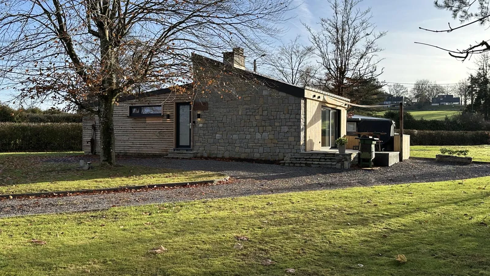 Chez Brigitte-Exterior in summer