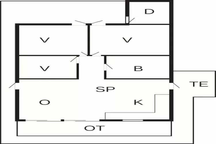 4 star holiday home in Ringkøbing-Floor plan