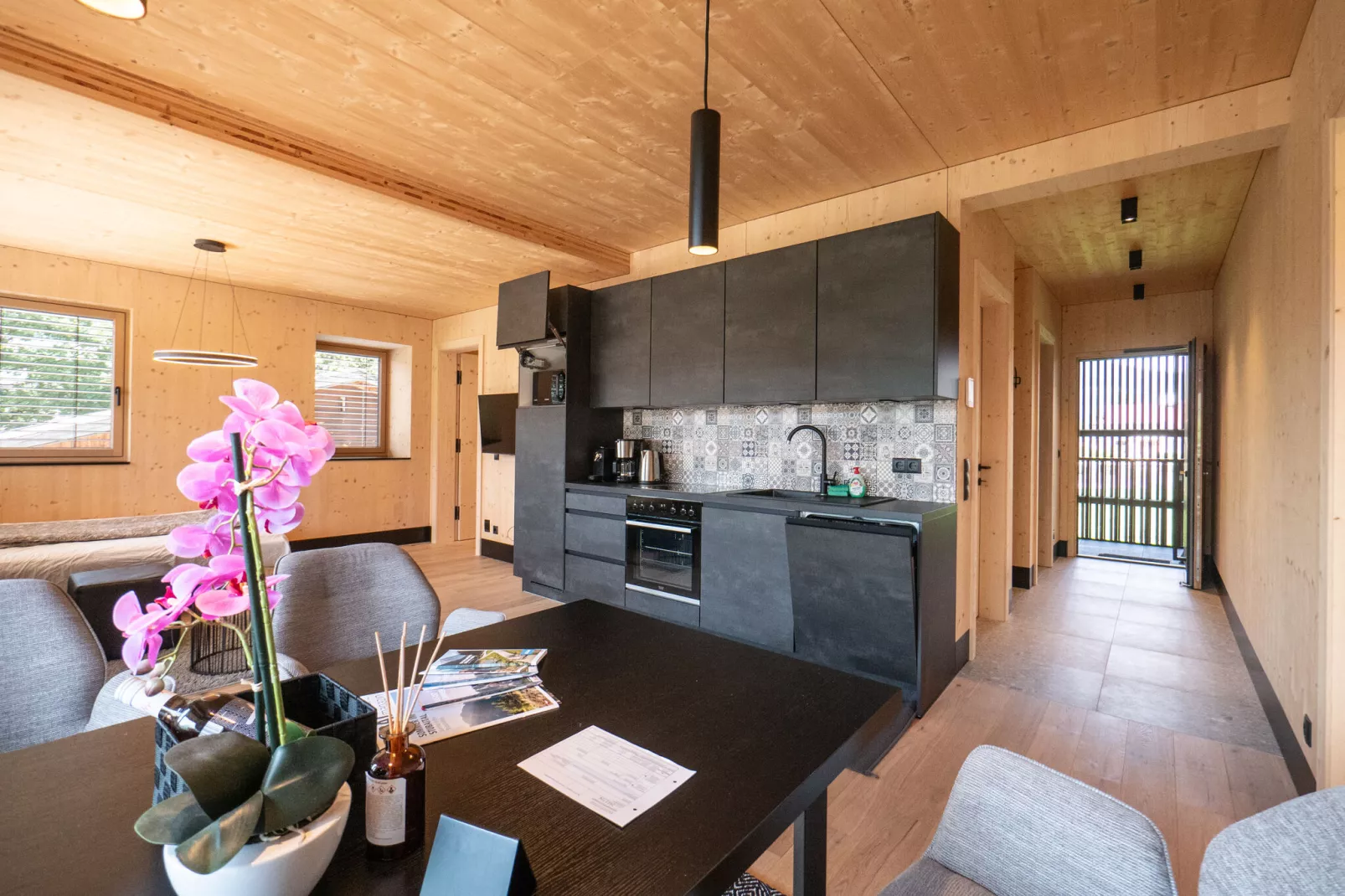Ferienwohnungen Mieders-Salle à manger