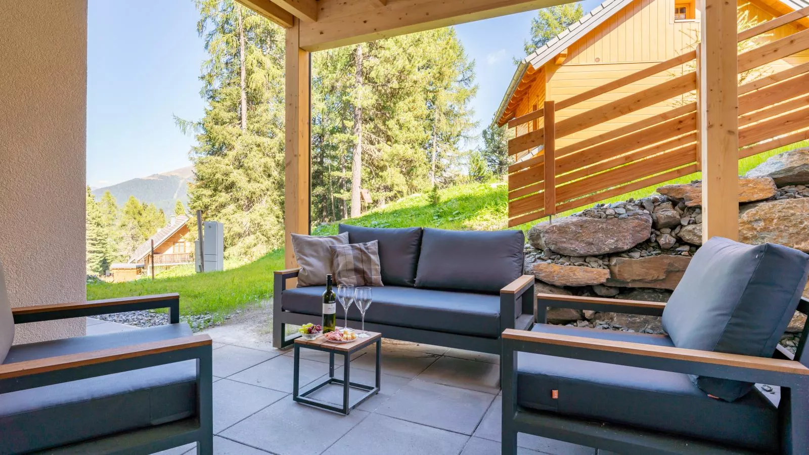 Romantik Mountain Chalet-Balcon-terrasse