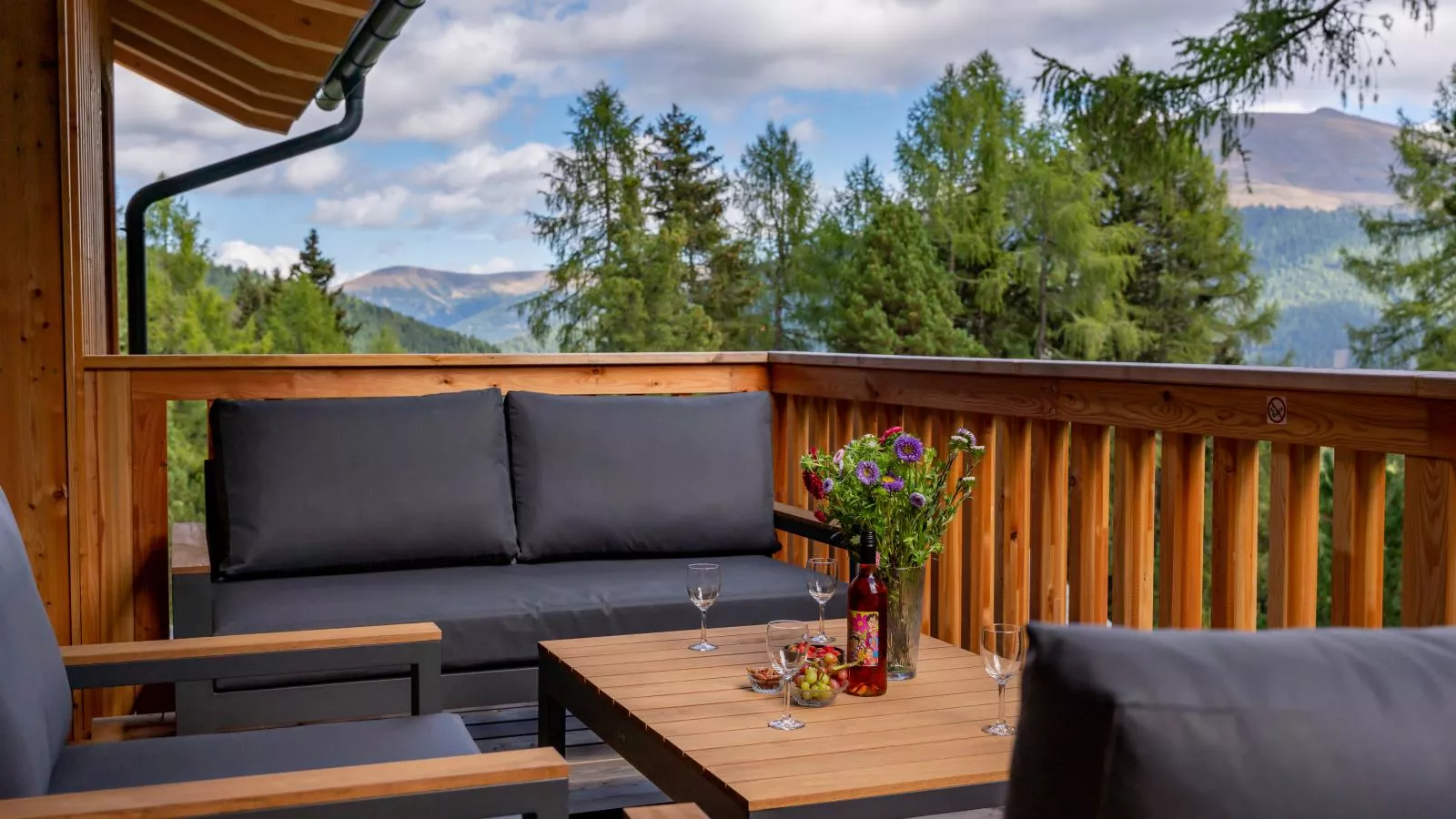The Cosy Bear Lodge-Balcon-terrasse
