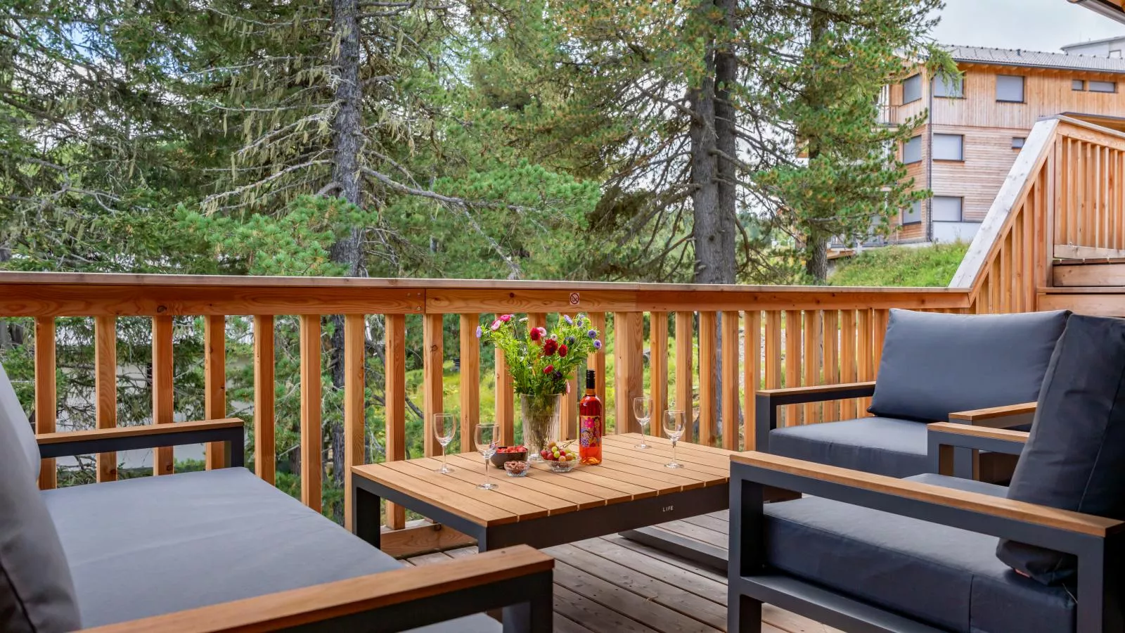 The Cosy Bear Lodge-Balcon-terrasse