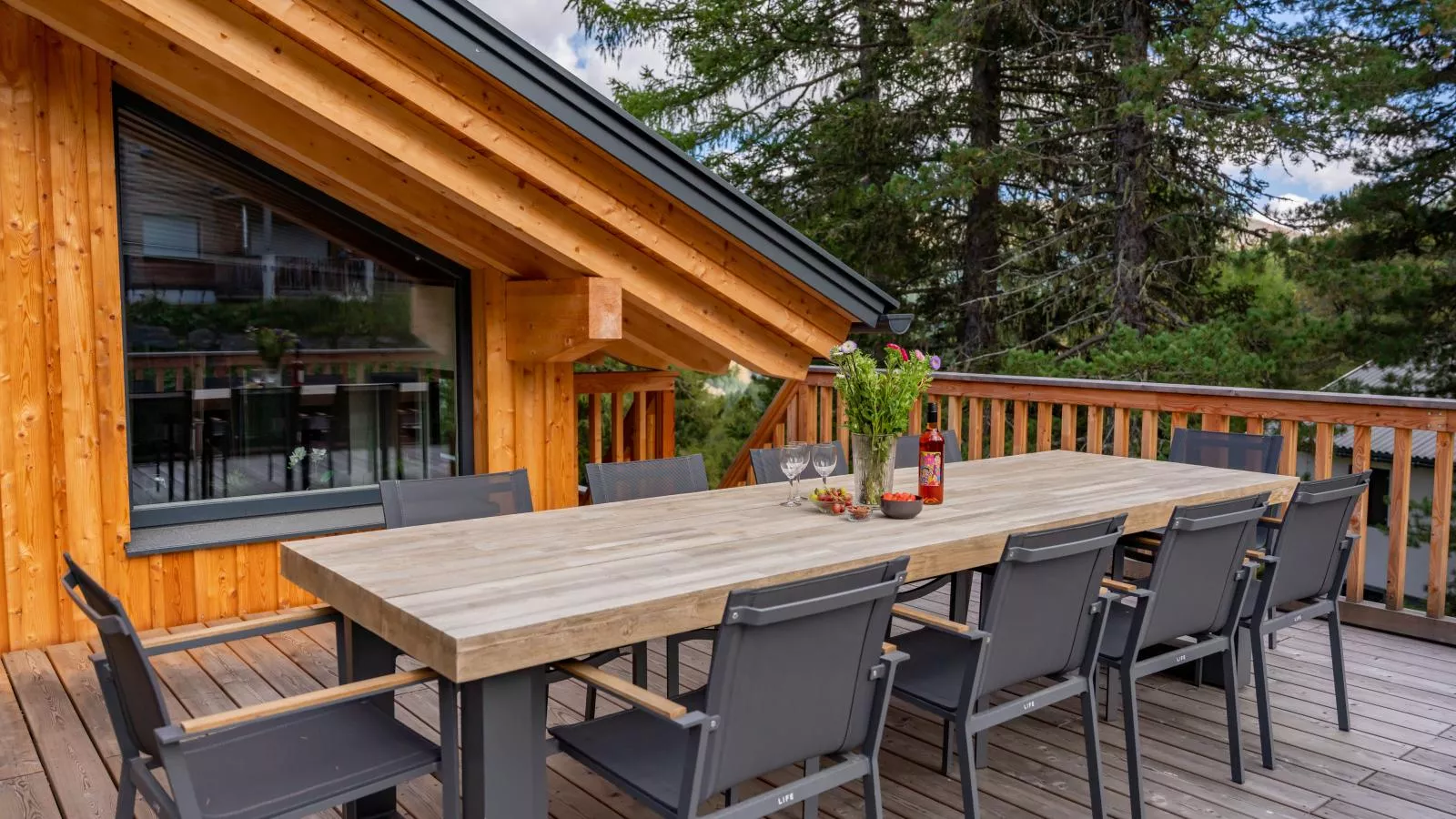 The Cosy Bear Lodge-Balcon-terrasse