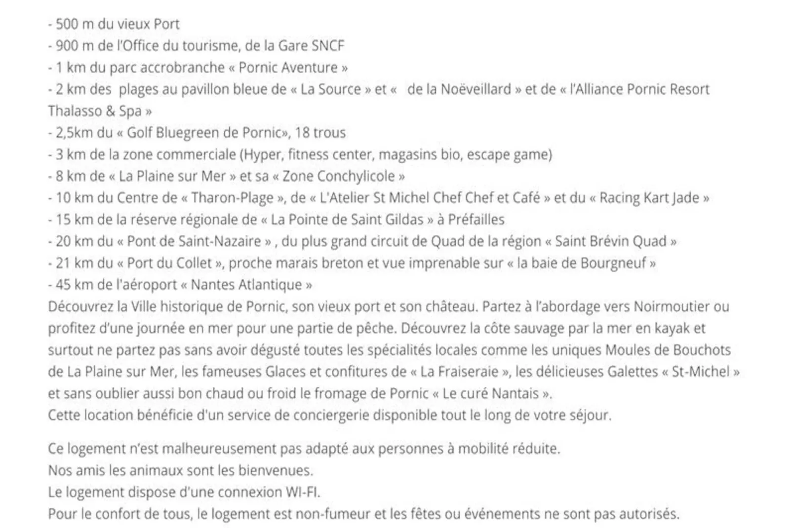 Appartements à Pornic-Nicht zugeordnet