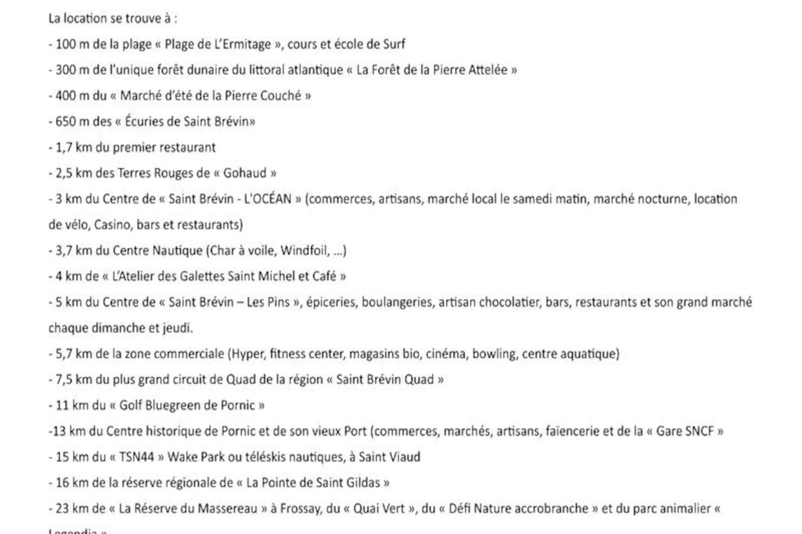 Appartements à Saint-Brevin-les-Pins-Nicht zugeordnet