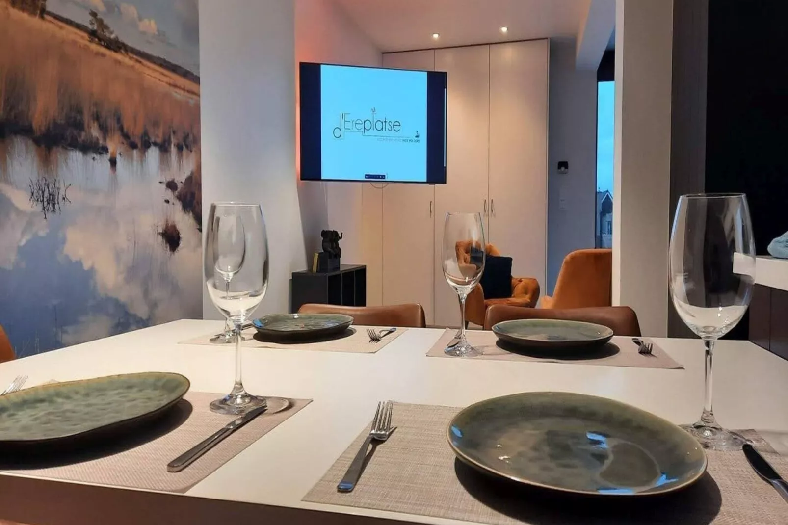 D’Ereplatse Bed and Breakfast-Esszimmer