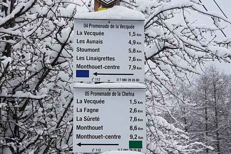 Villa Lilia-Gebiet Winter 20 km