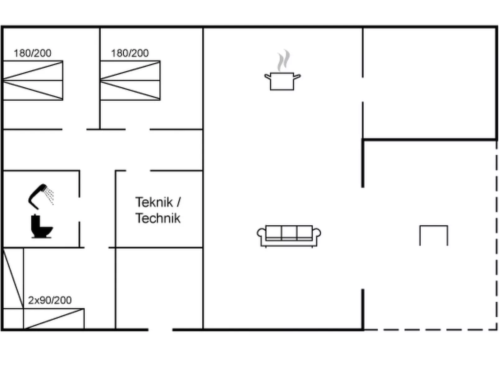 "Arsi" - 2km from the sea-Drinnen