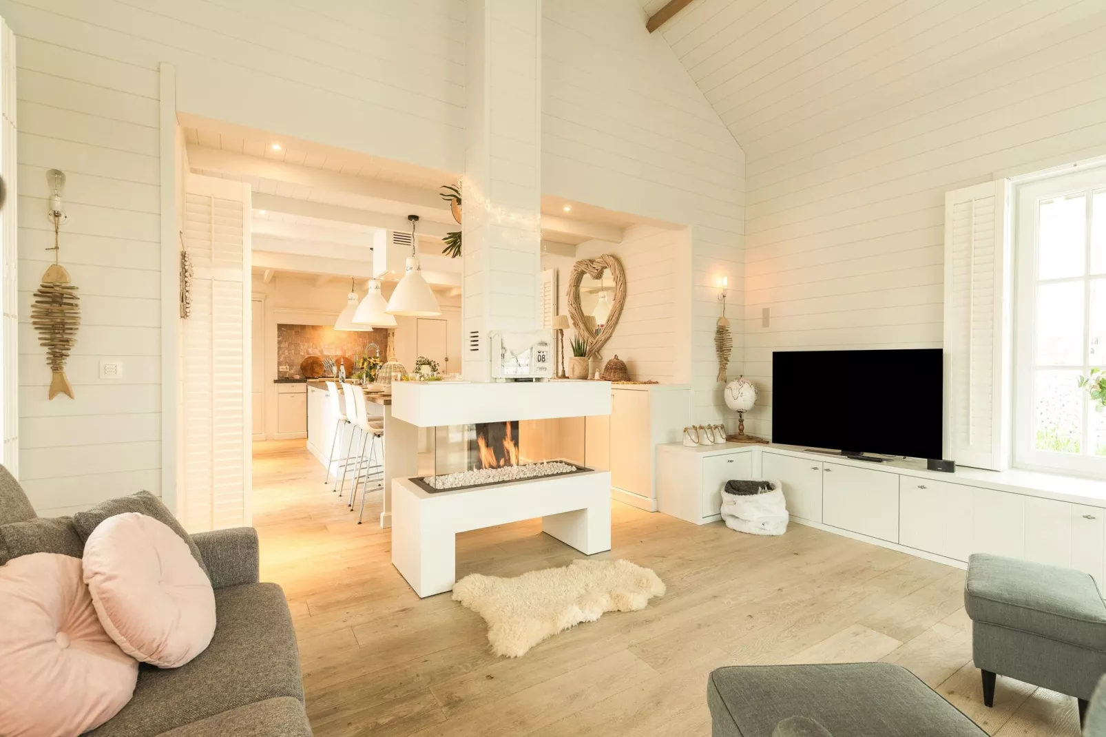 Het Witte Strandhuis-Living room