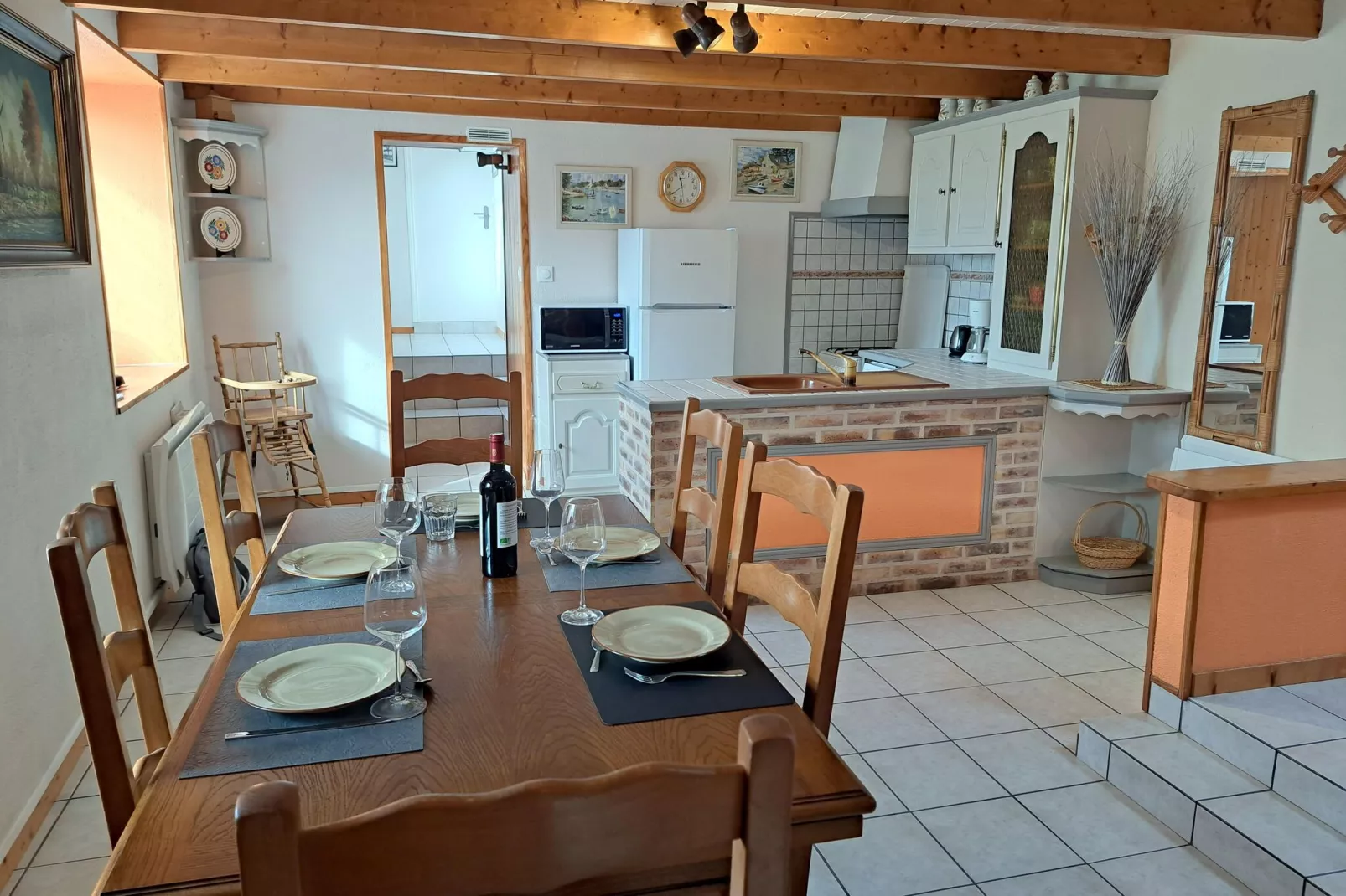 Bretonisches Steinhaus Landéda-Dining room