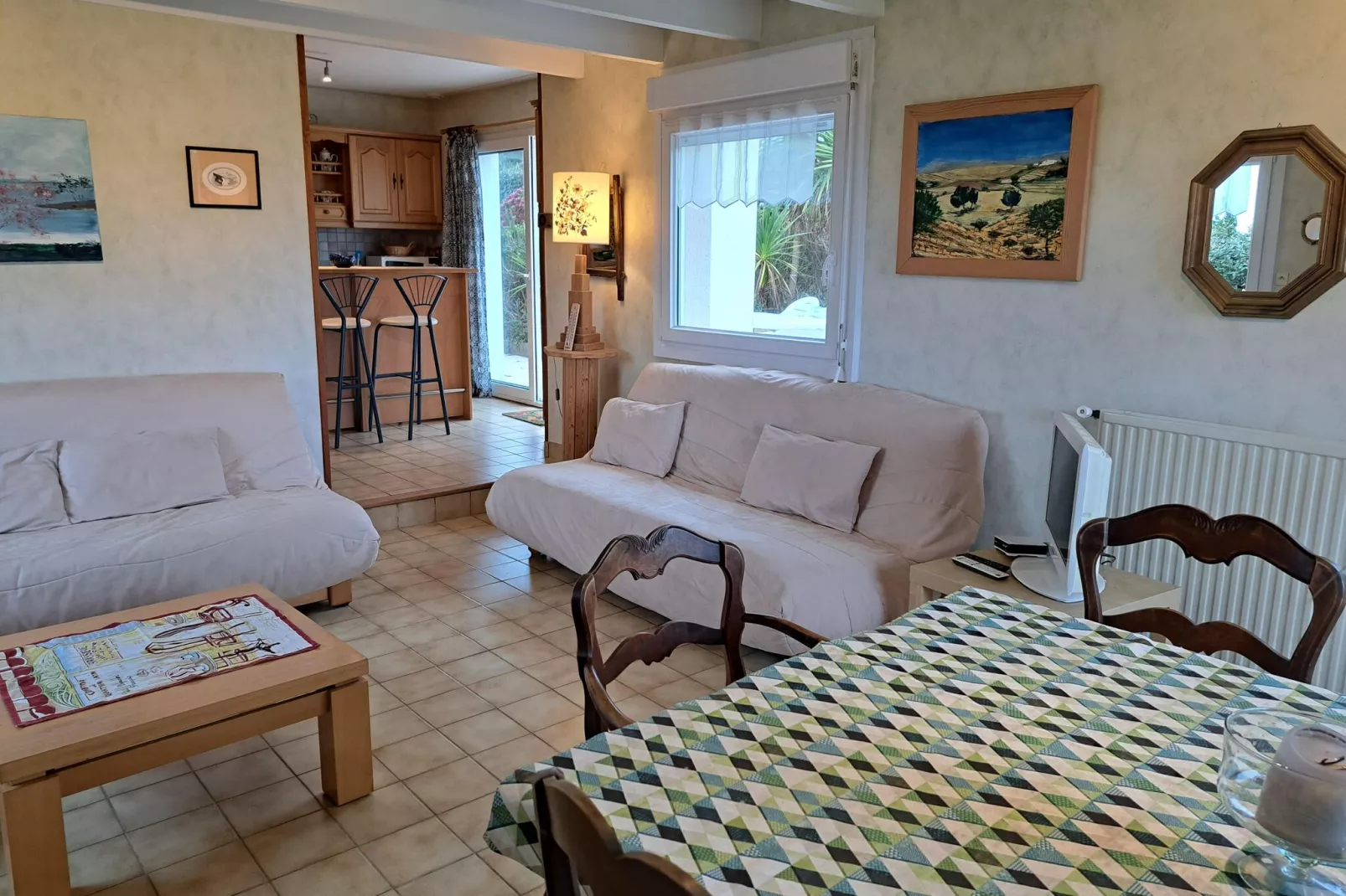 Ferienhaus mit Meerblick Landéda-Esszimmer