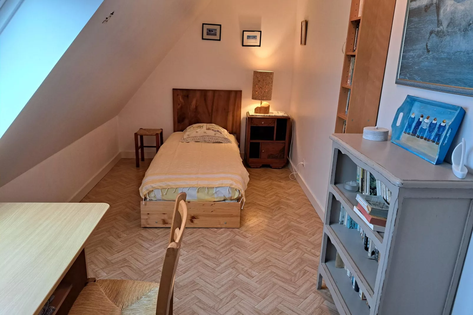 Ferienhaus mit Meerblick Landéda-Schlafzimmer