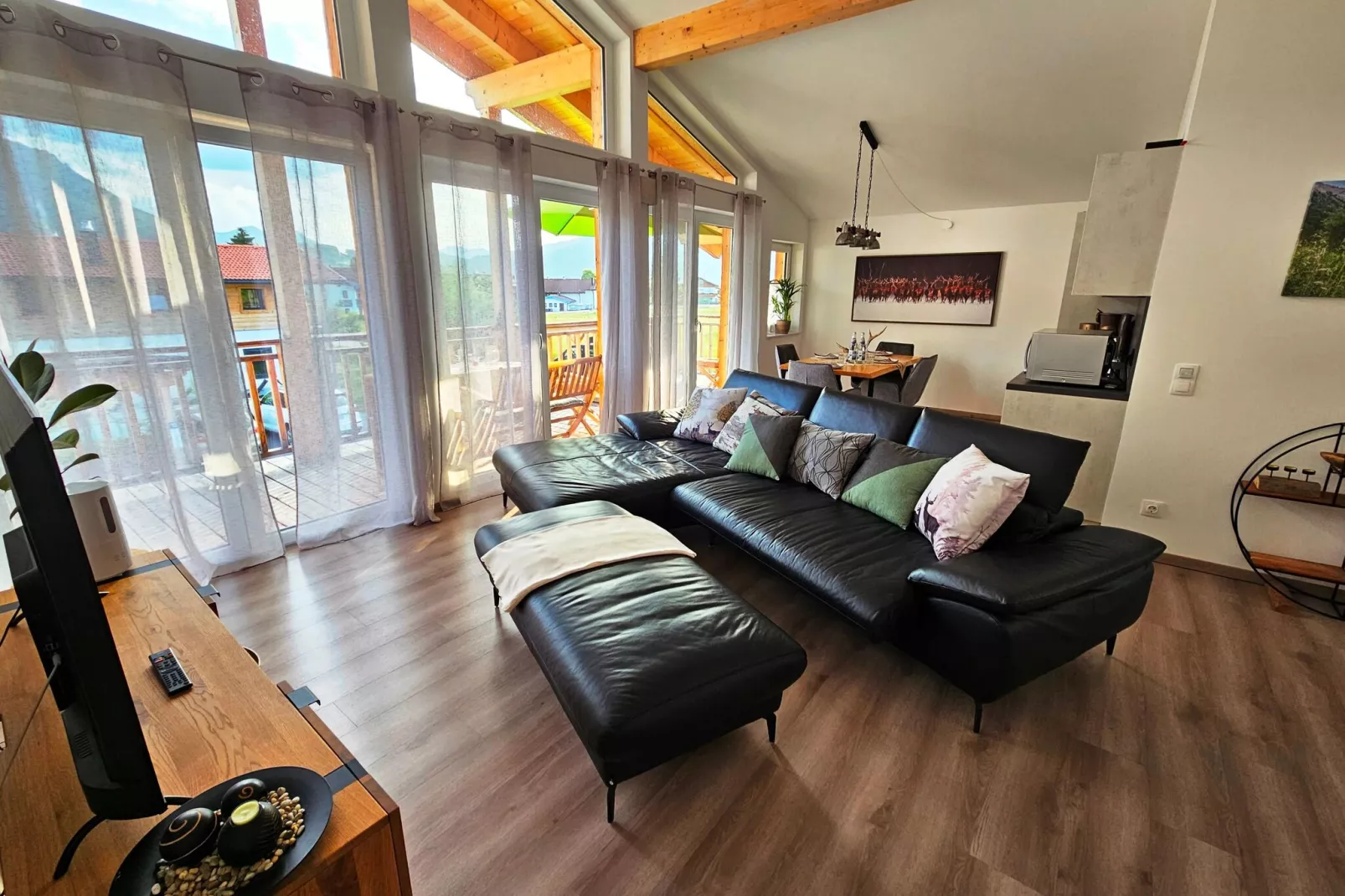Appartement Panoramablick Inzell-Living room