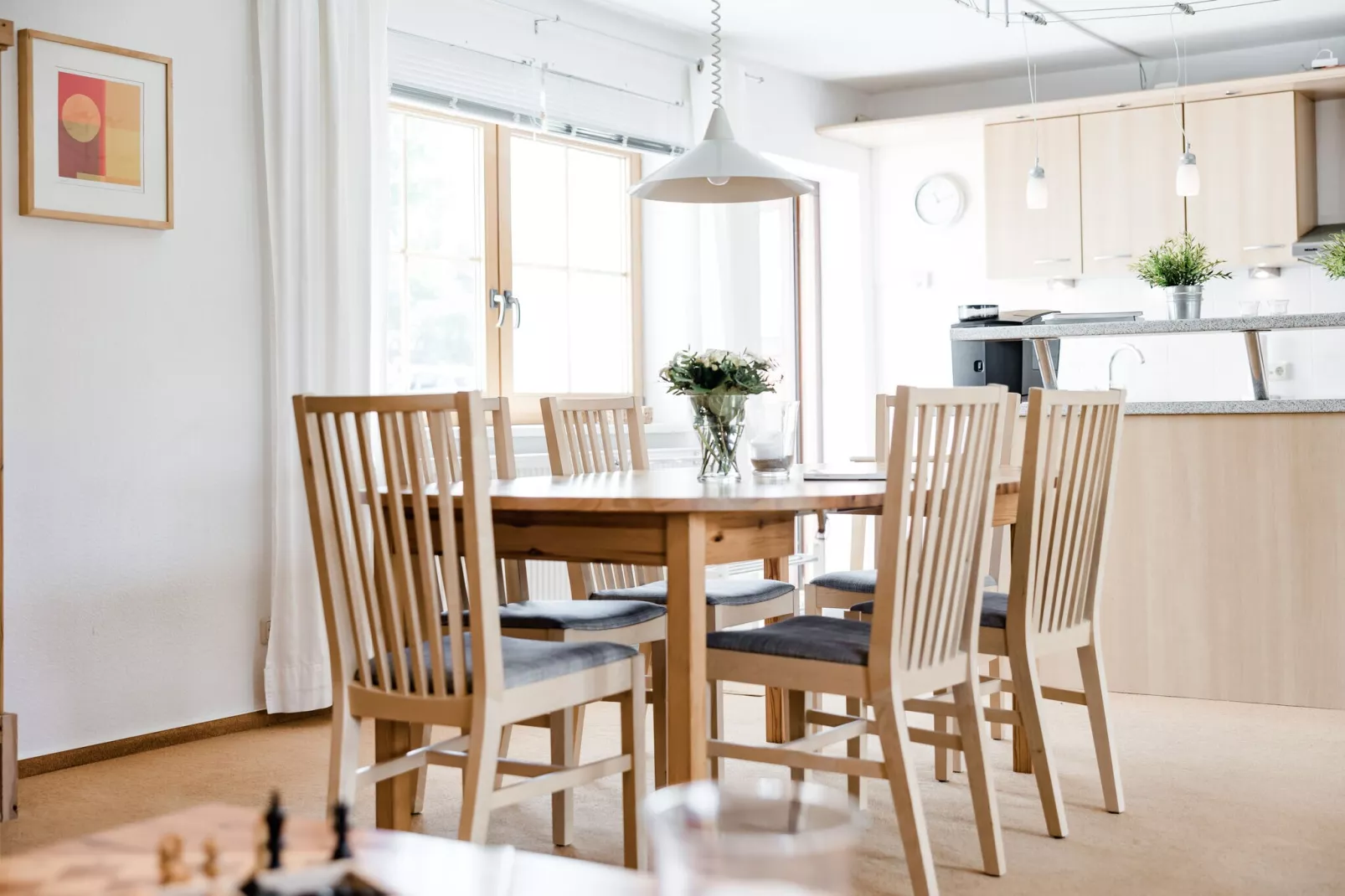 Ferienhaus Im Gutshofpark mit Sauna-Dining room