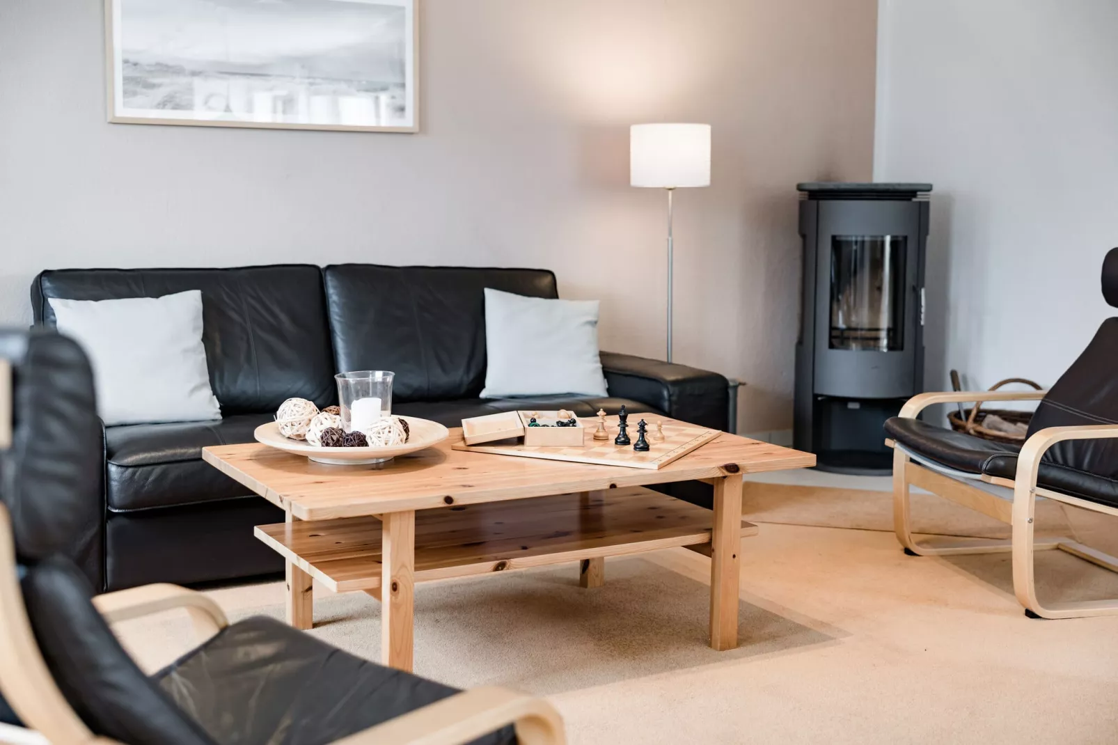 Ferienhaus Im Gutshofpark mit Sauna-Living room